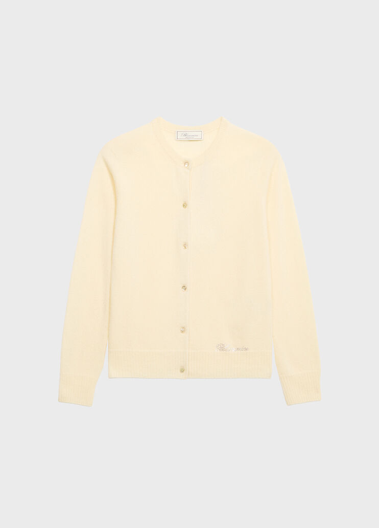 Cashmere cardigan with rhinestone embroidery  Blumarine - medium