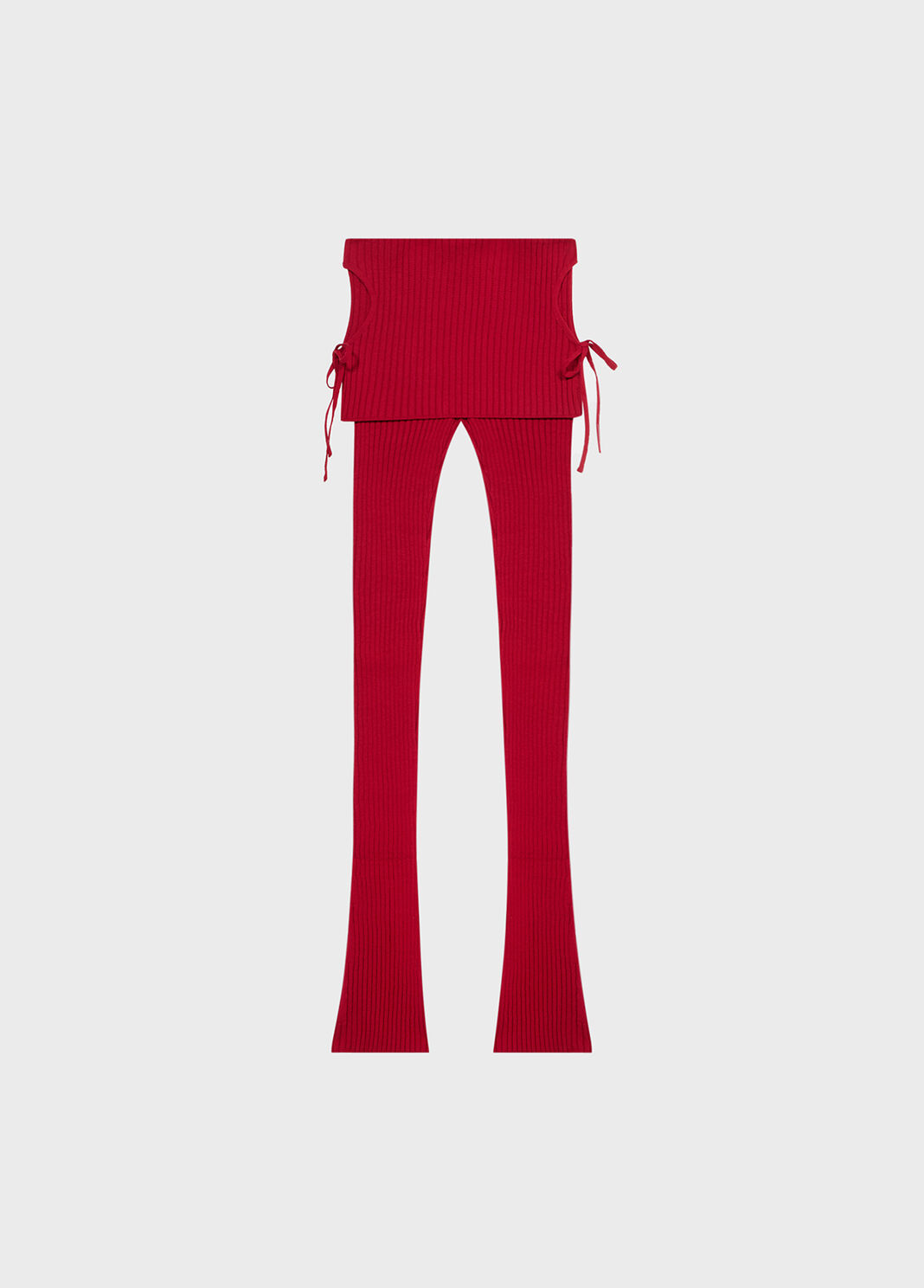 Knit leggings with cut-outs and laces  Blumarine - large image number 4