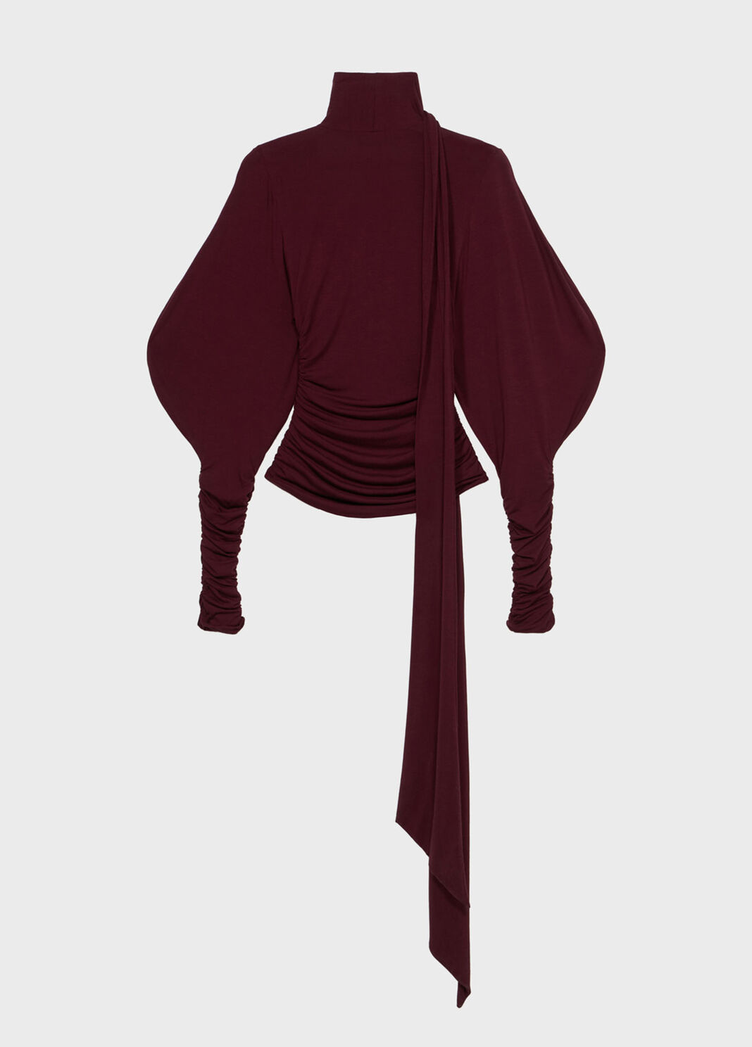 Jersey blouse with gathering and stole  Blumarine - large image number 5