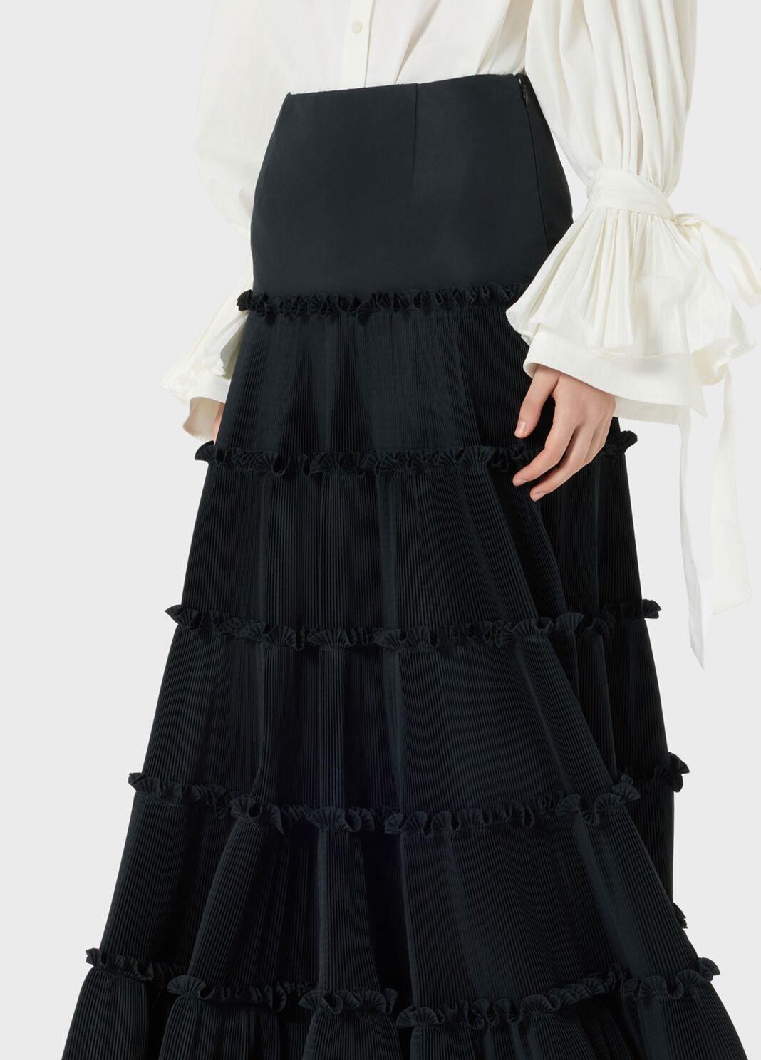 Long taffeta skirt with pleated ruffles  Blumarine - large image number 2
