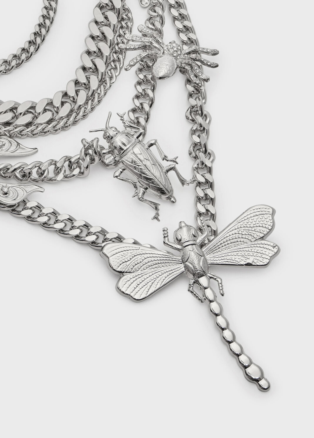 Multichain necklace with butterflies and insects  Blumarine - large image number 2