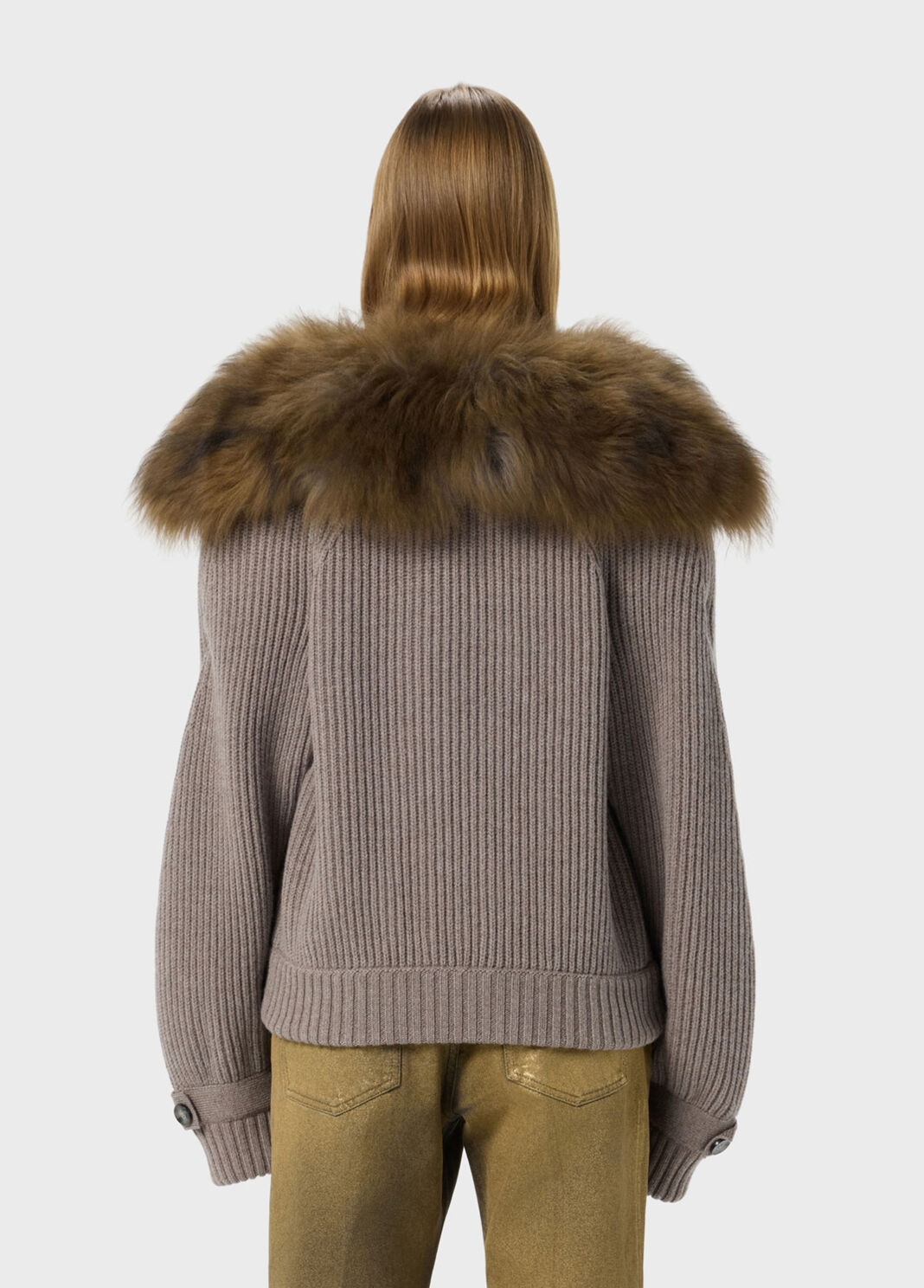 Wool jacket with fur collar  Blumarine - large image number 1