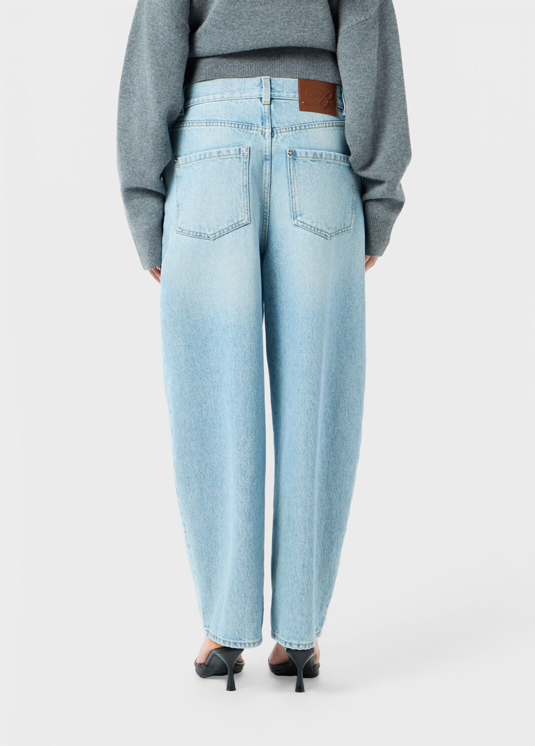 Baggy stonewashed denim jeans  Blumarine - large image number 1