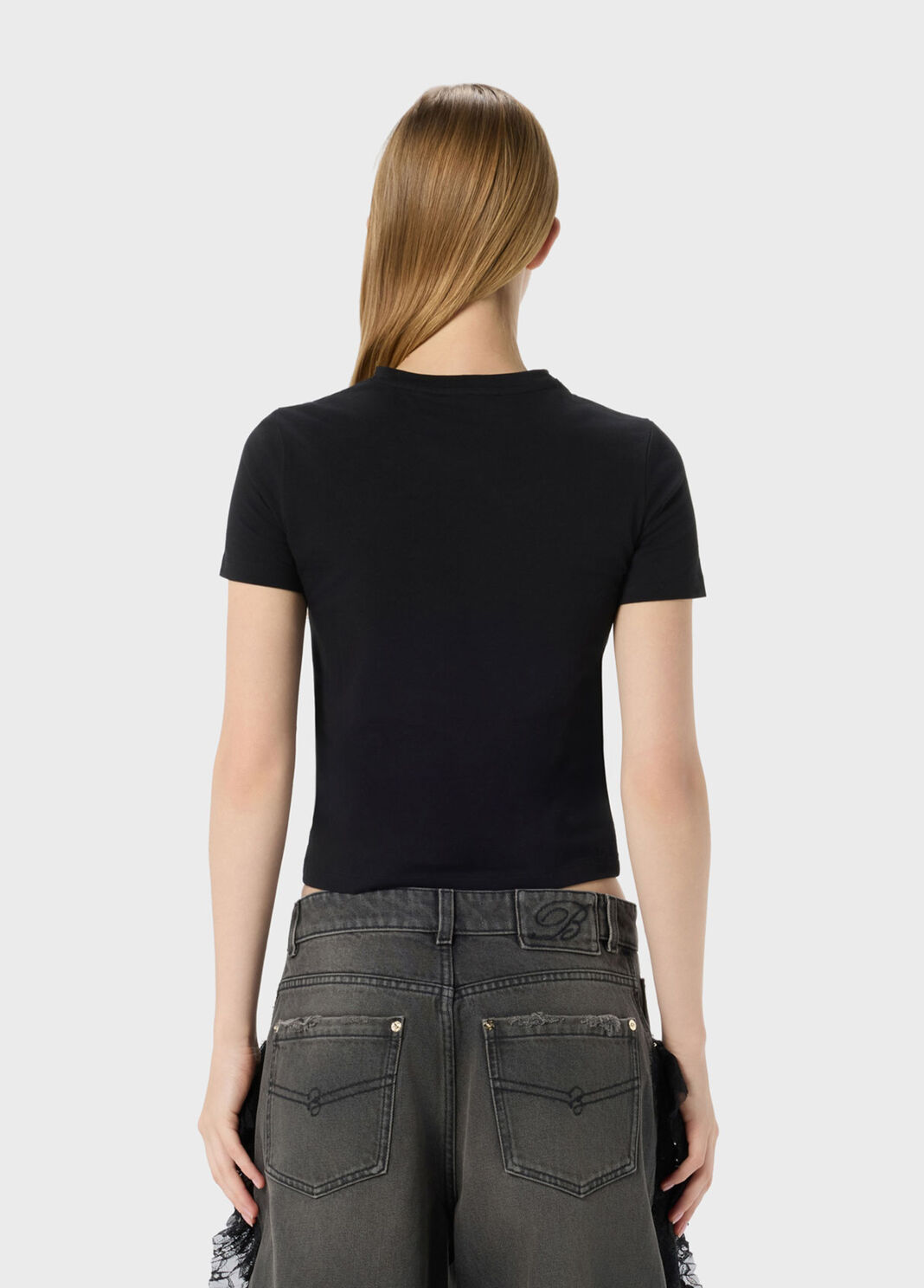 T-Shirt aus Jersey mit Strassstickerei  Blumarine - large image number 1