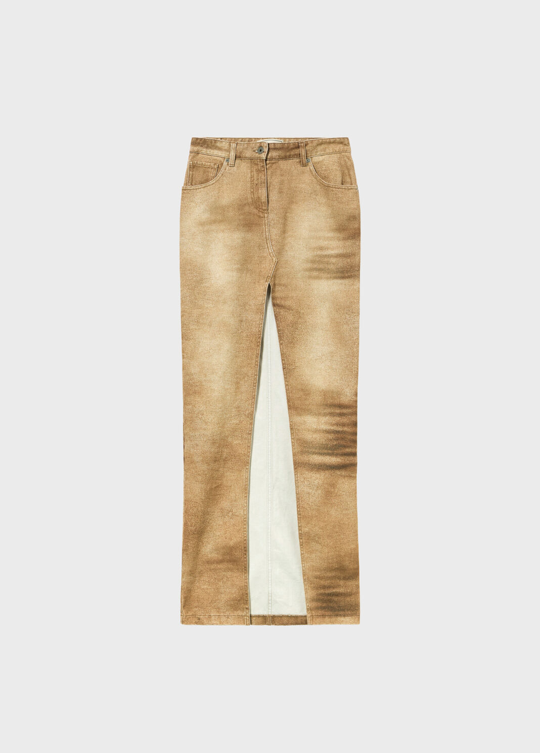 Five-pocket printed bull denim skirt  Blumarine - large image number 4