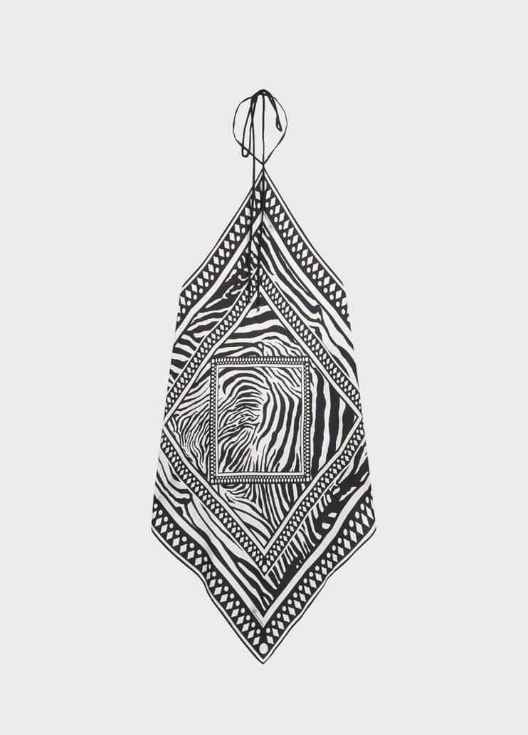 Top foulard en twill &agrave; imprim&eacute;  Blumarine - medium