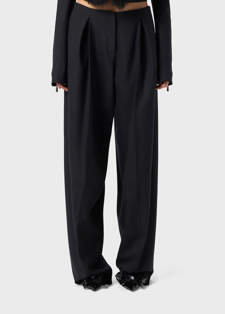 Wide leg wool twill pants  Blumarine - large image number 0