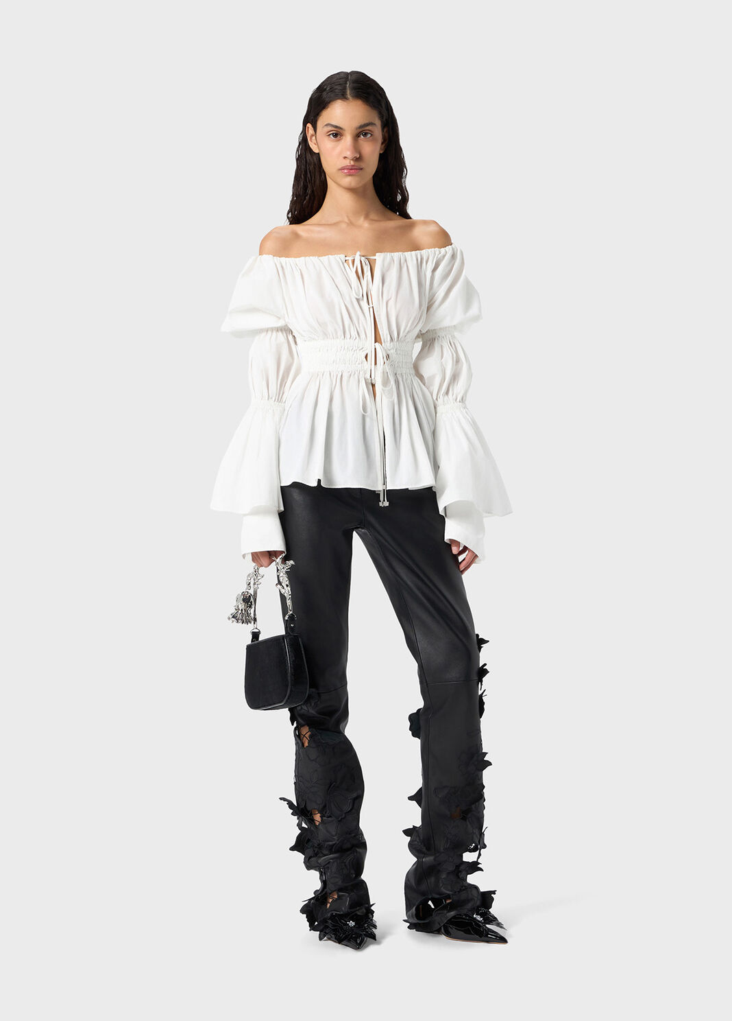 Technical fabric shirt with gathering  Blumarine - large image number 3