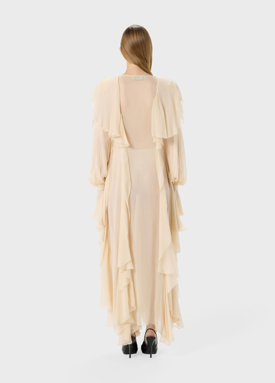 Long crepon dress with sailor collar  Blumarine - large image number 1