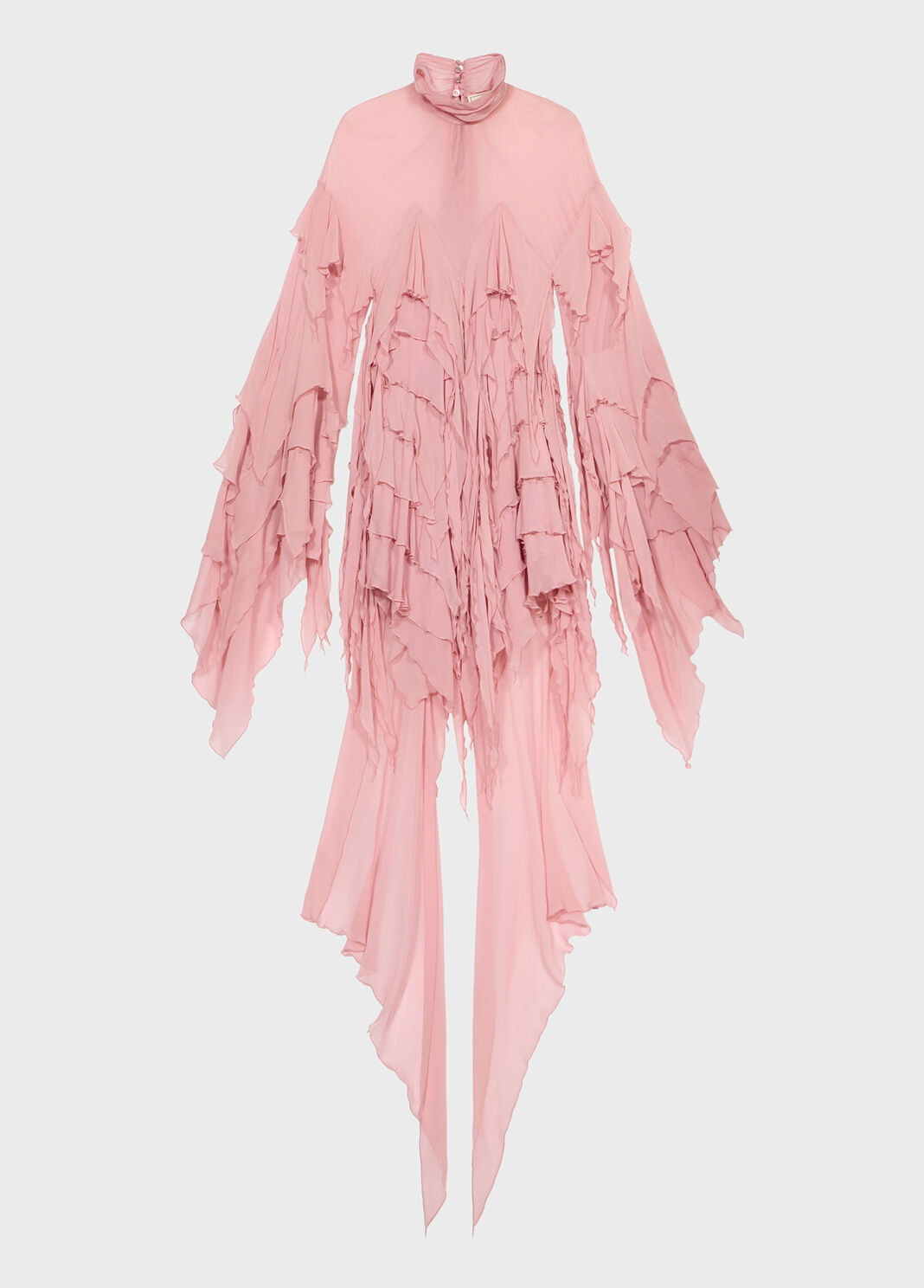 Short georgette dress with ruffles  Blumarine - large image number 4