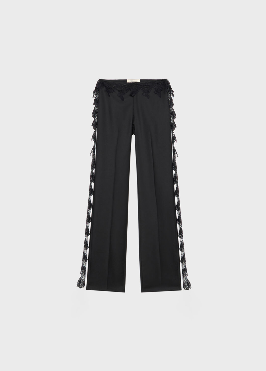 Twill pants with scalloped lace  Blumarine - large image number 4