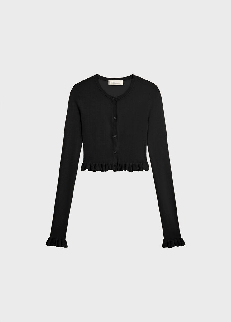 Gek&uuml;rzter Cardigan mit R&uuml;schen  Blumarine - medium