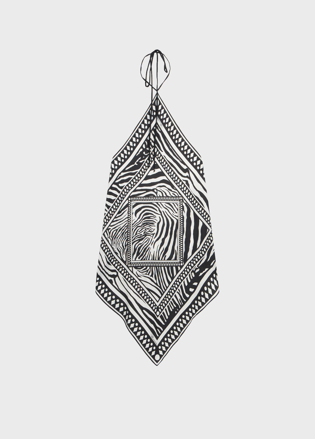 Printed twill scarf top  Blumarine - large image number 4