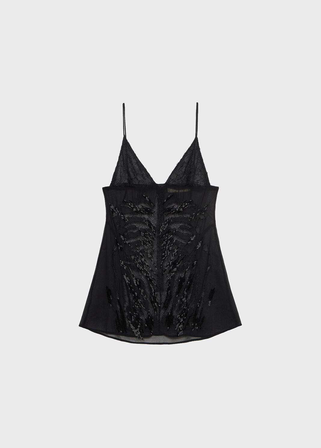 Short georgette dress with lace details and embroidery  Blumarine - large image number 4