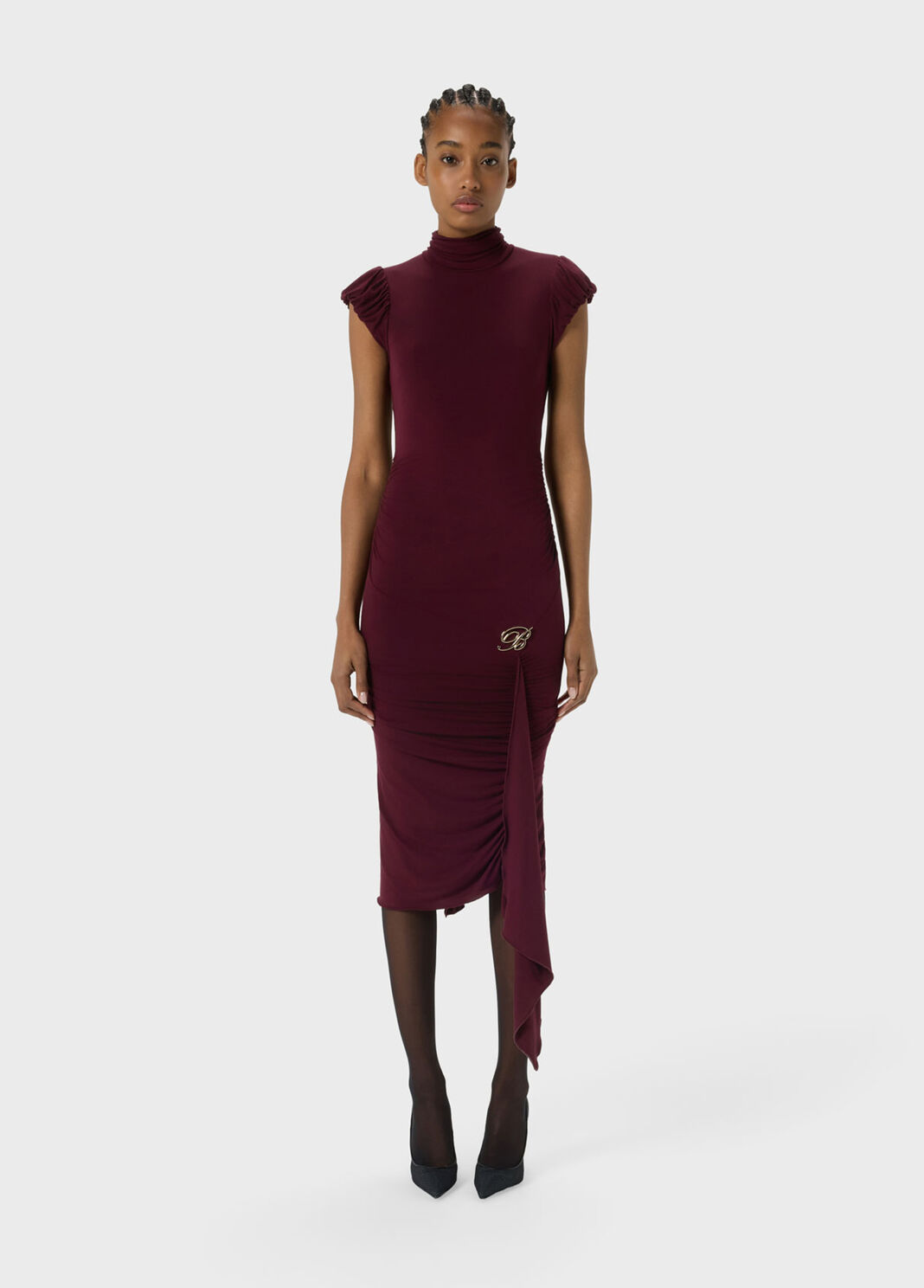 Jersey dress with draping  Blumarine - large image number 0