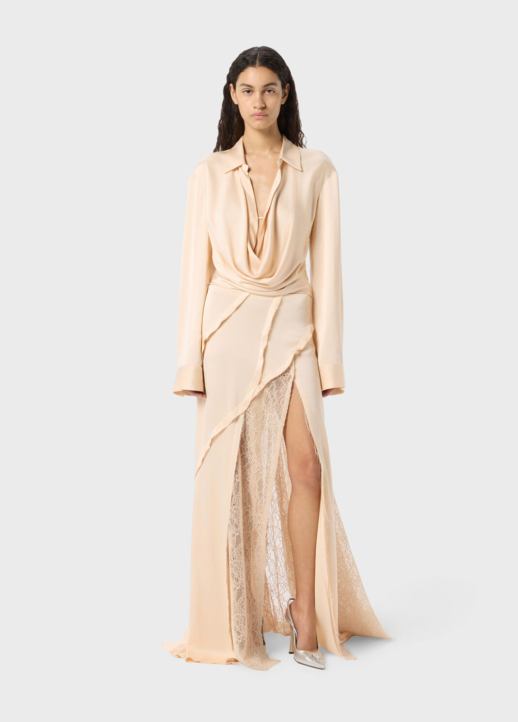 Satin Blouse with Cowl Neckline  Blumarine - large image number 3