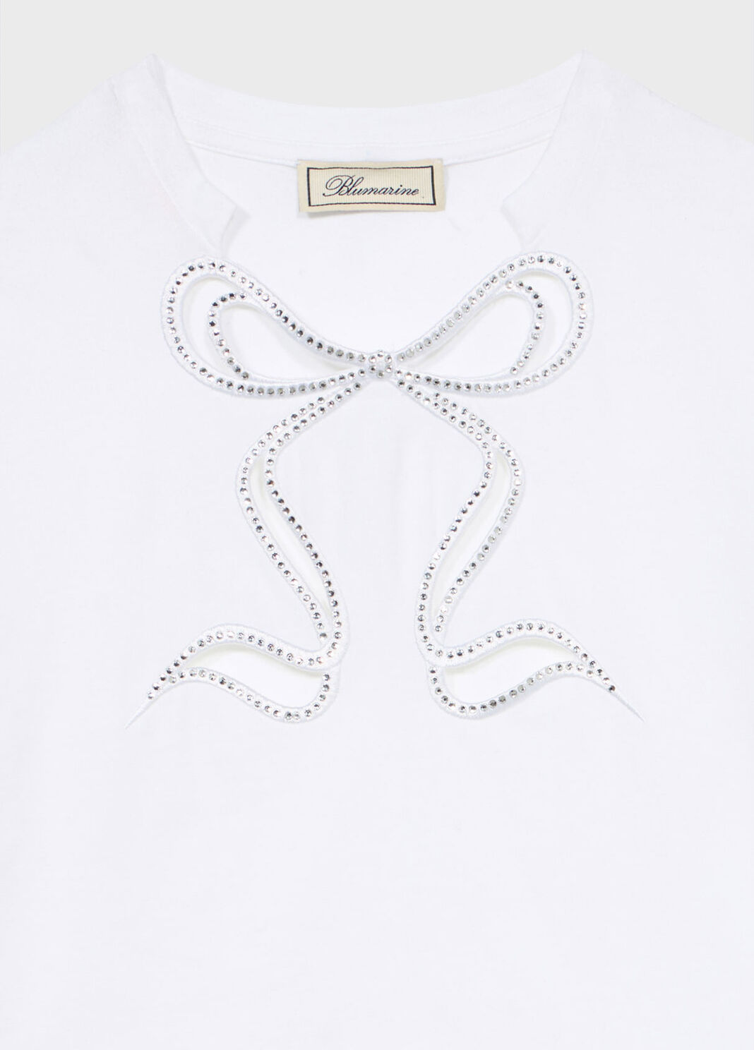 Jersey T-shirt with rhinestone embroidery  Blumarine - large image number 6