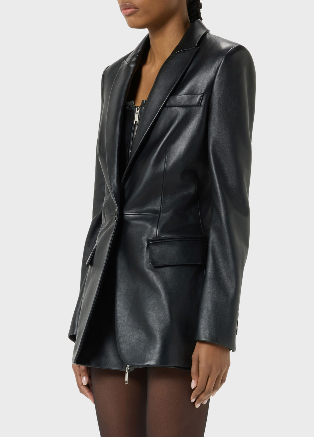 Single-breasted nappa jacket  Blumarine - large image number 2