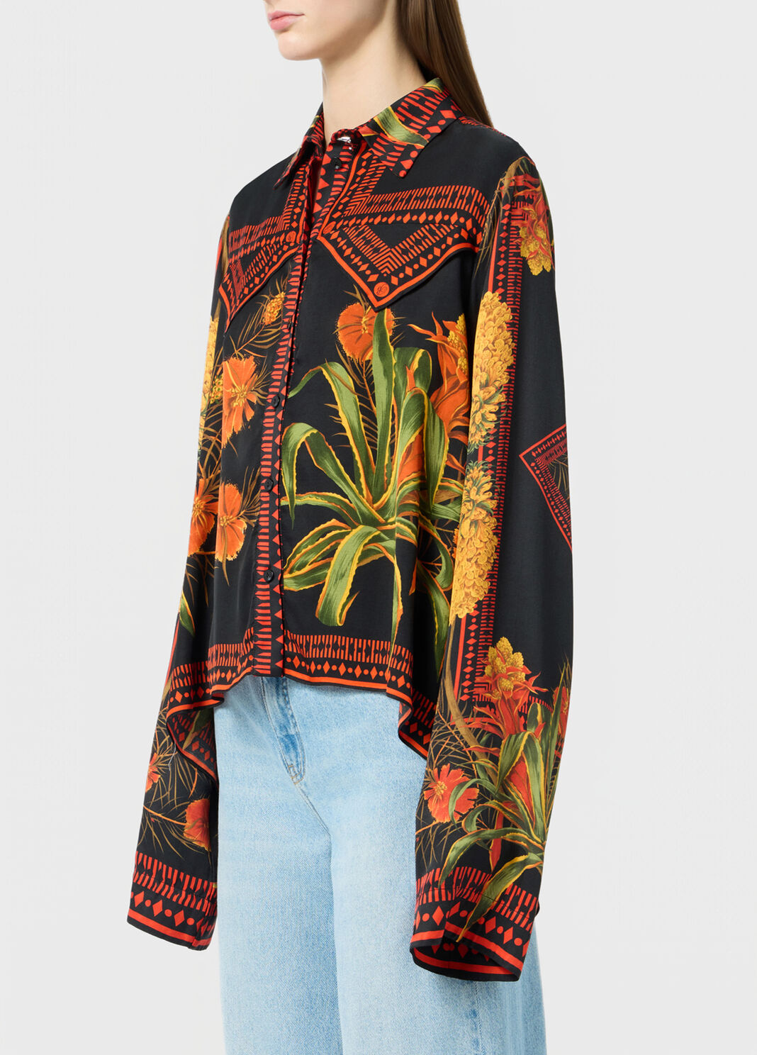 Foulard-print twill shirt  Blumarine - large image number 2