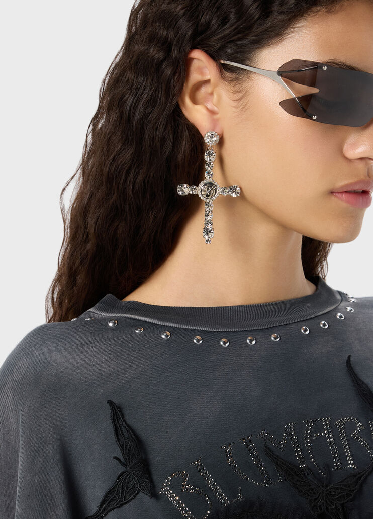 Ohrringe aus Metall und Glassteinen  Blumarine - medium