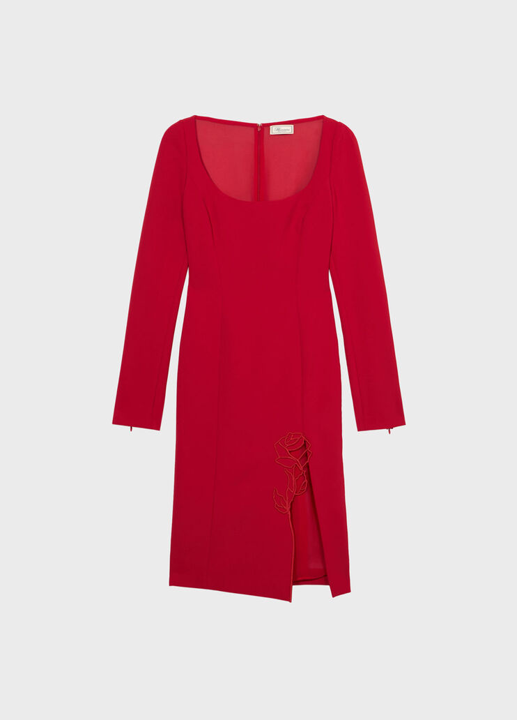 Cady dress with embroidered and slit  Blumarine - medium