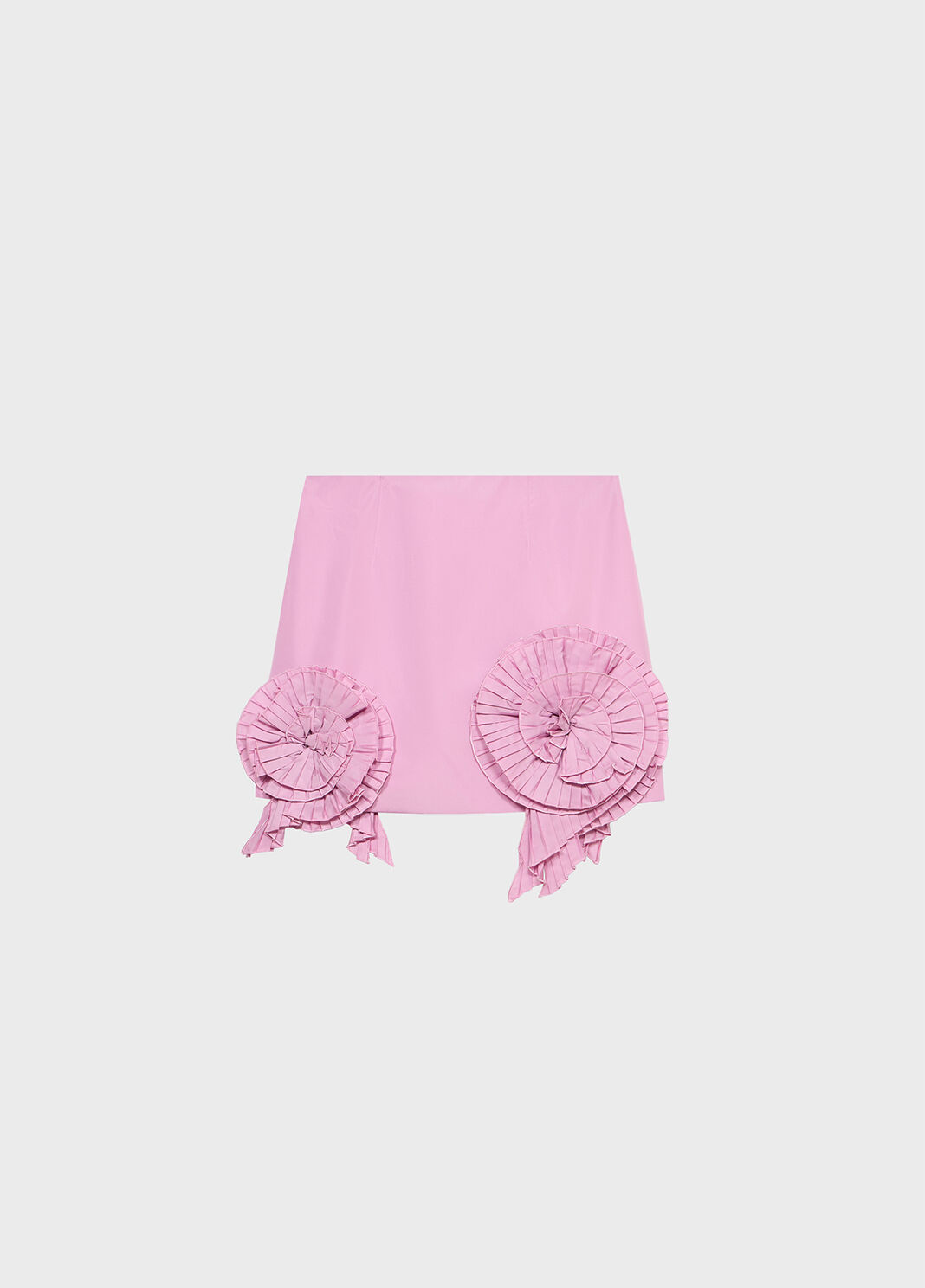 Short taffeta skirt with 3D roses  Blumarine - large image number 4