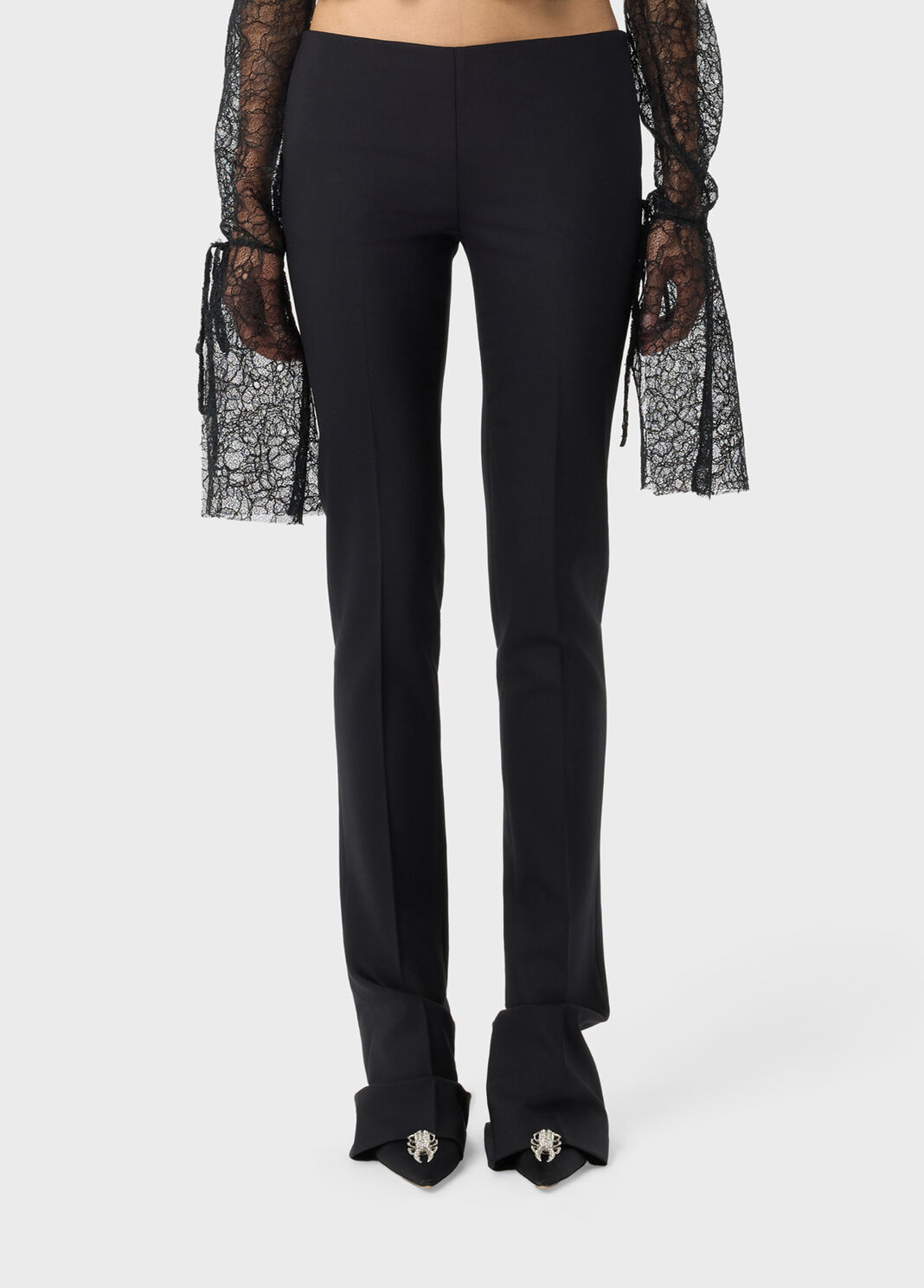 Slim trousers in compact fabric  Blumarine - large image number 0