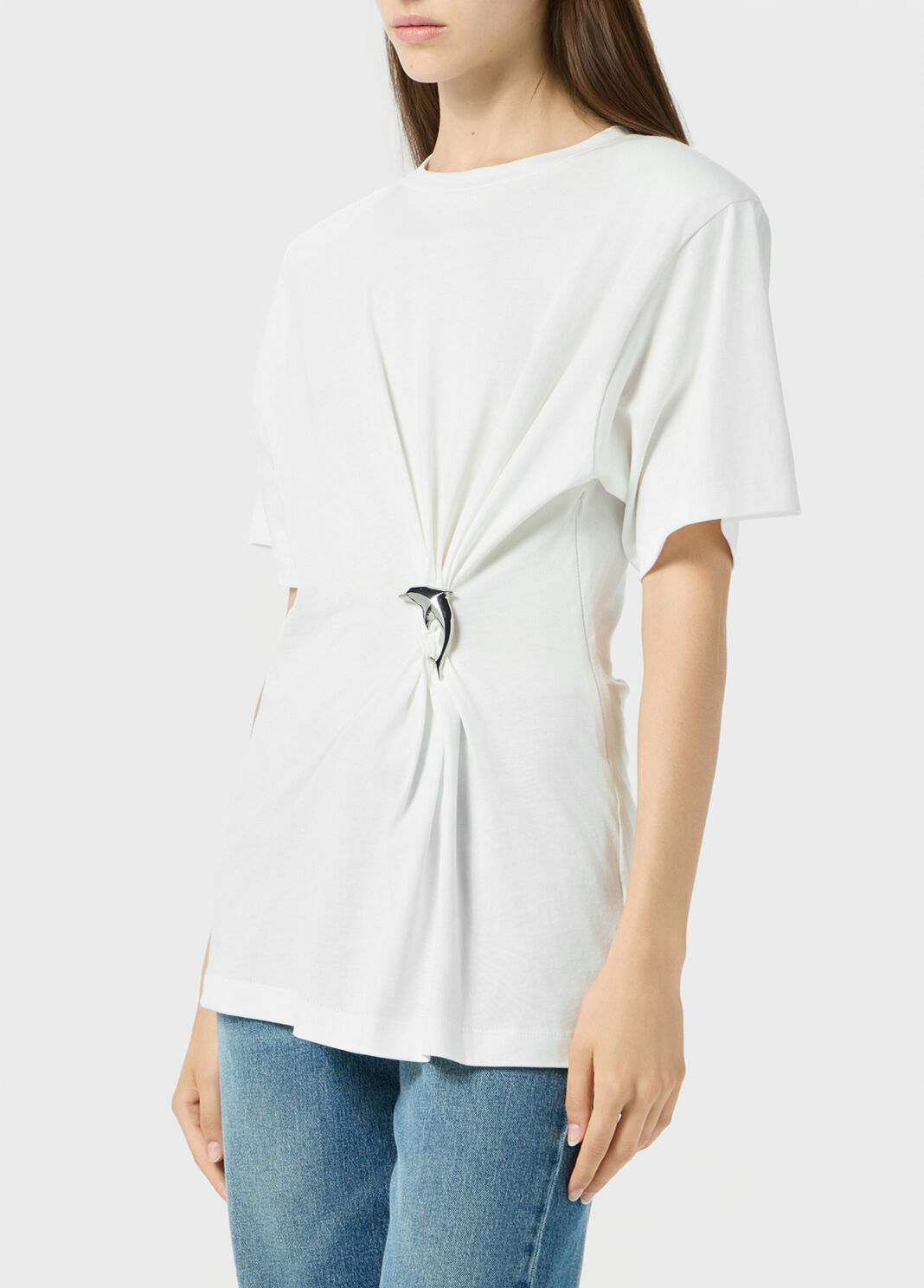 Jersey T-shirt with gathering  Blumarine - large image number 2