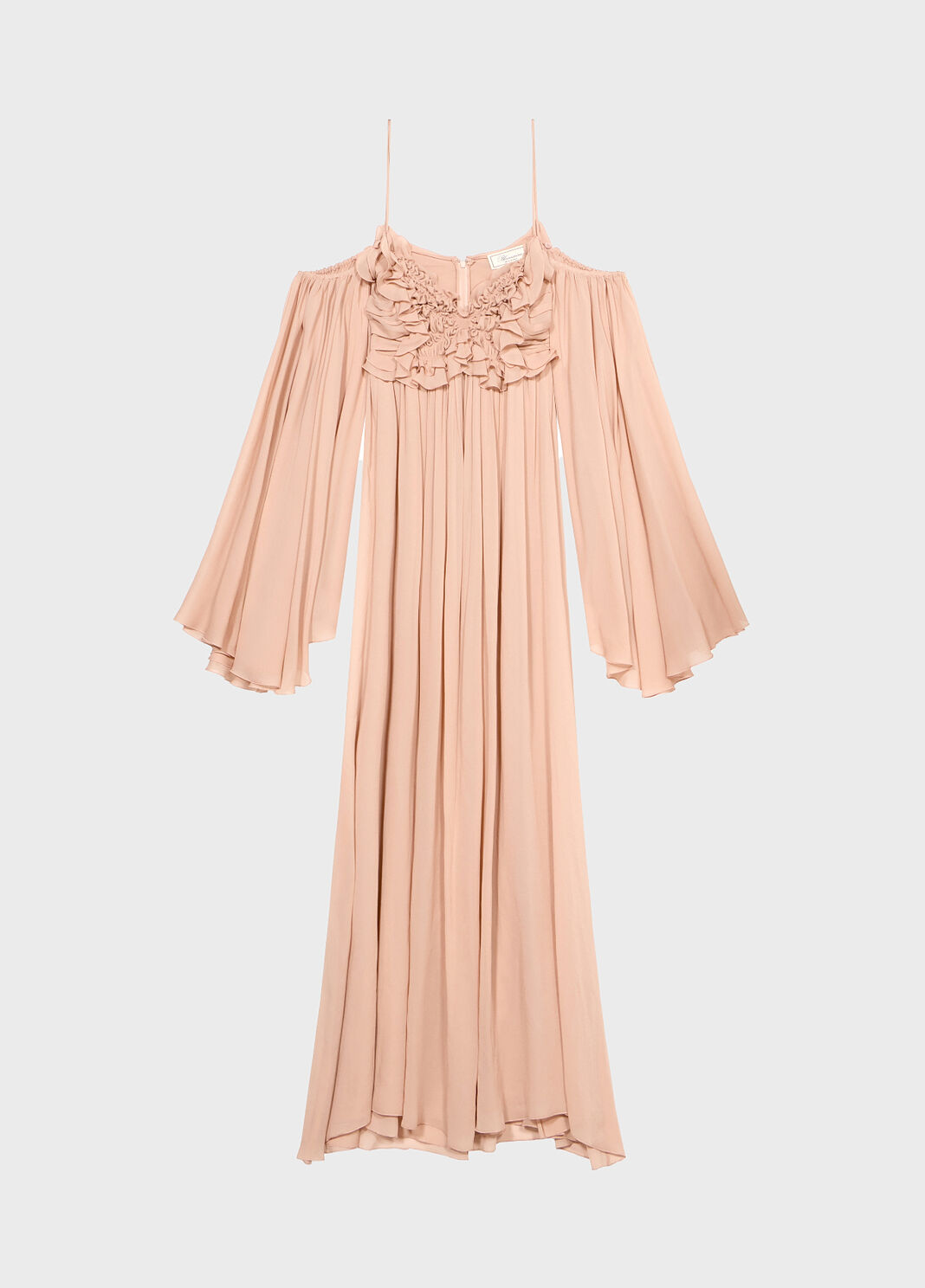 Long georgette dress with ruffles and flounces  Blumarine - large image number 4