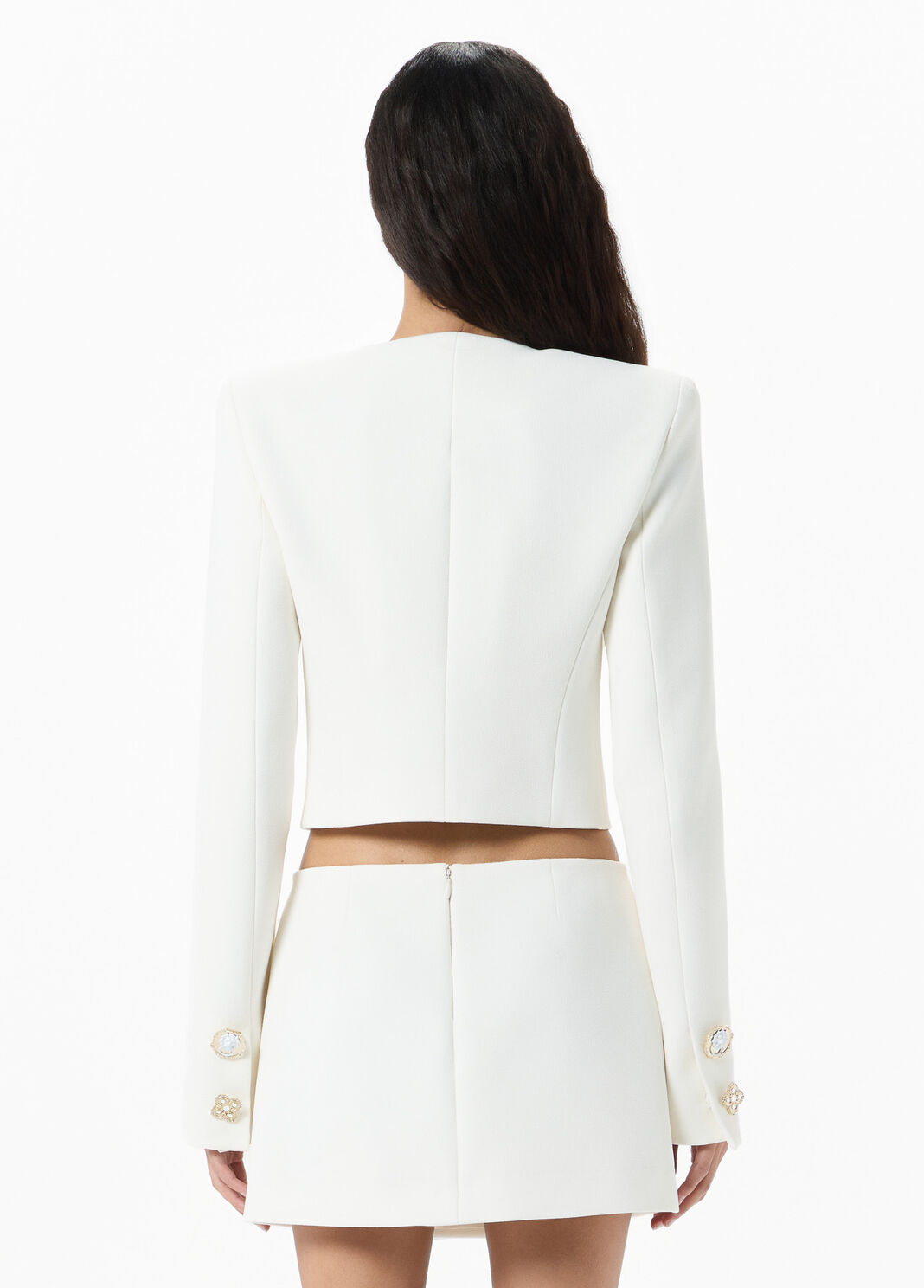 Double-breasted cady jacket with jewel buttons  Blumarine - large image number 1