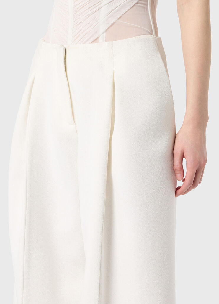 Wide leg pants in double crêpe  Blumarine - large image number 2