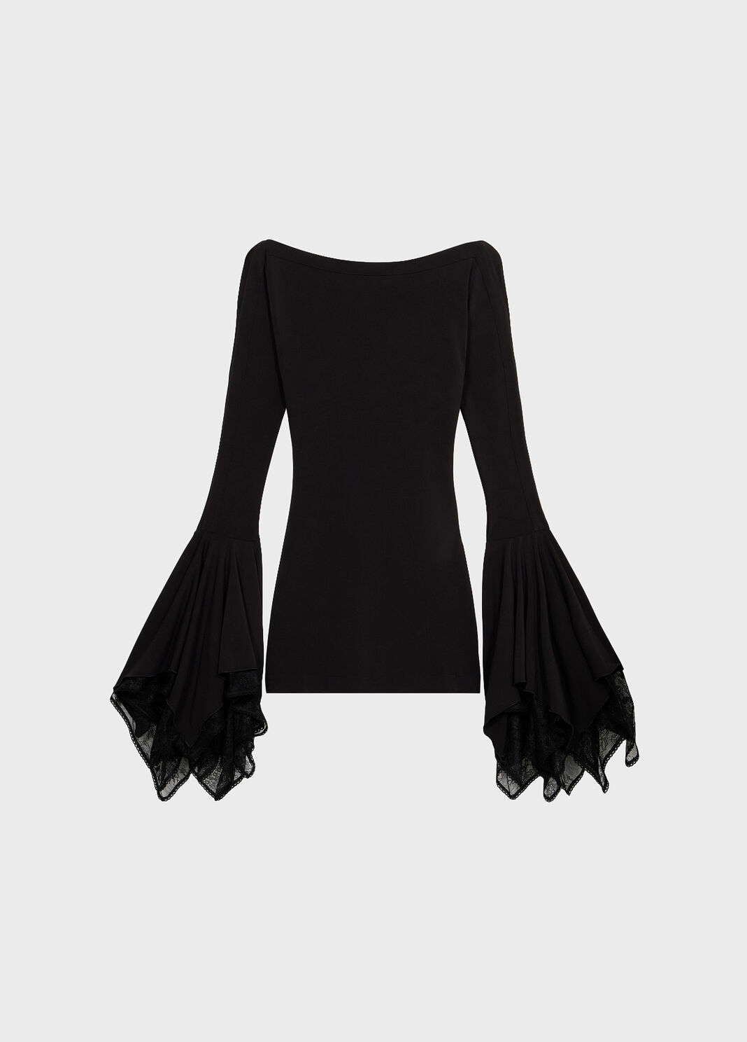 Short jersey dress with lace ruffles  Blumarine - large image number 4