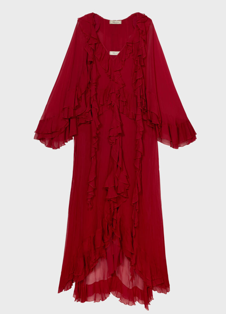 Long crepon dress with flounce  Blumarine - medium