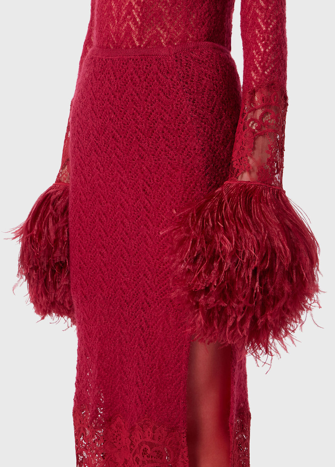 Knitted midi skirt with lace  Blumarine - large image number 2