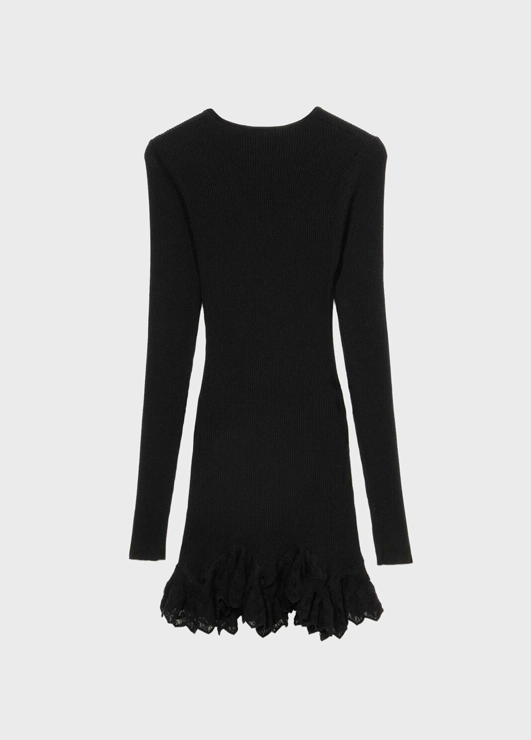 Knit dress with scalloped ruffle  Blumarine - large image number 5