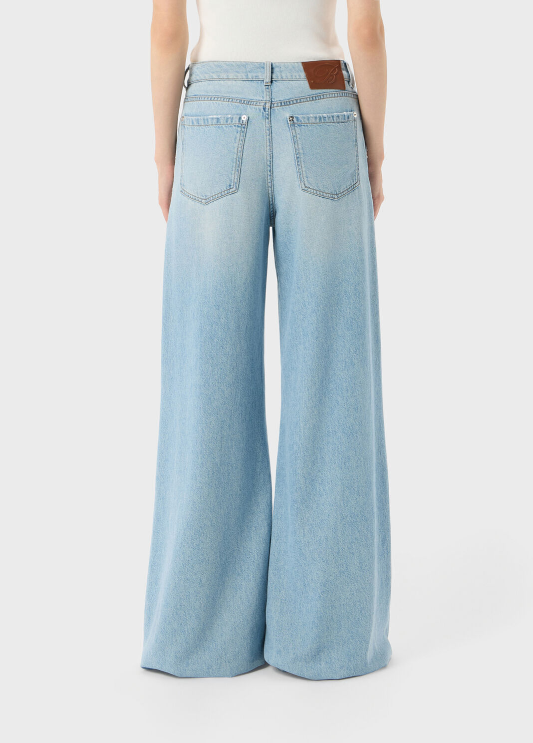 Stonewashed denim palazzo jeans  Blumarine - large image number 1