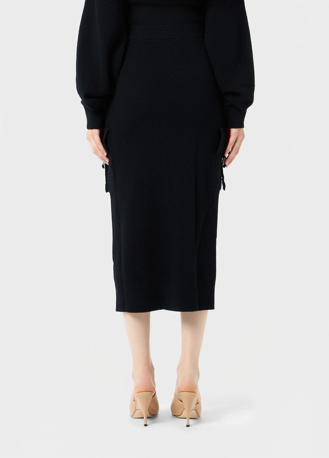 Gestrickter midi-rock mit cargotaschen  Blumarine - large image number 1