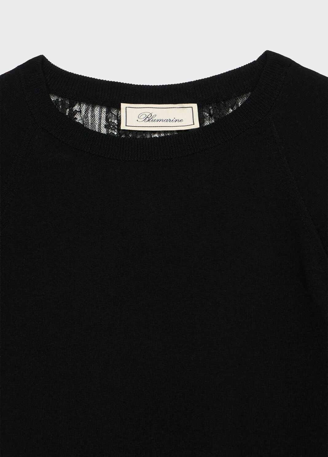 Wool jumper with pleated tulle back  Blumarine - large image number 6