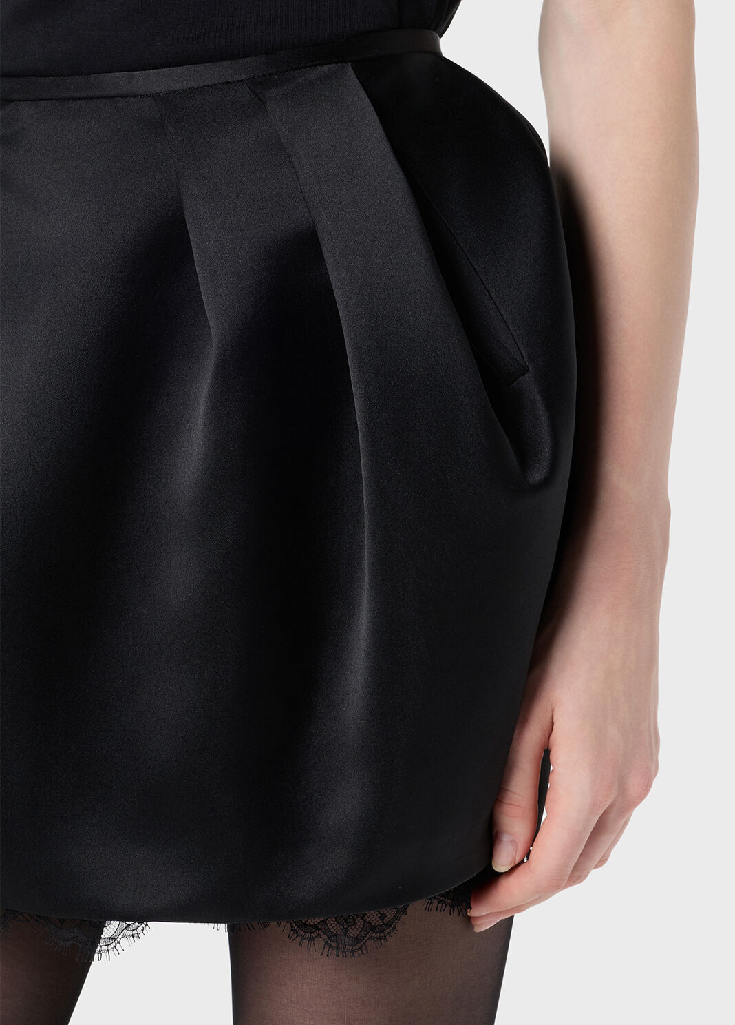 Ballonrock aus Satin und Spitze  Blumarine - large image number 2