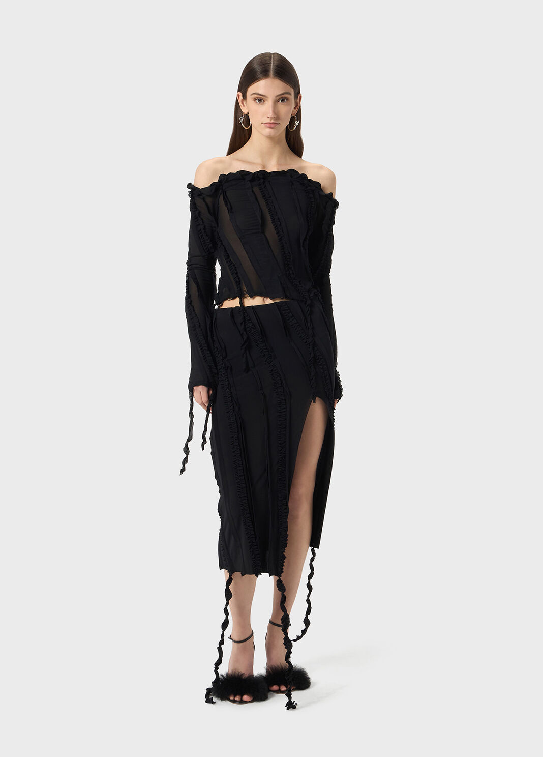 Blusa in jersey con intarsi  Blumarine - large image number 3