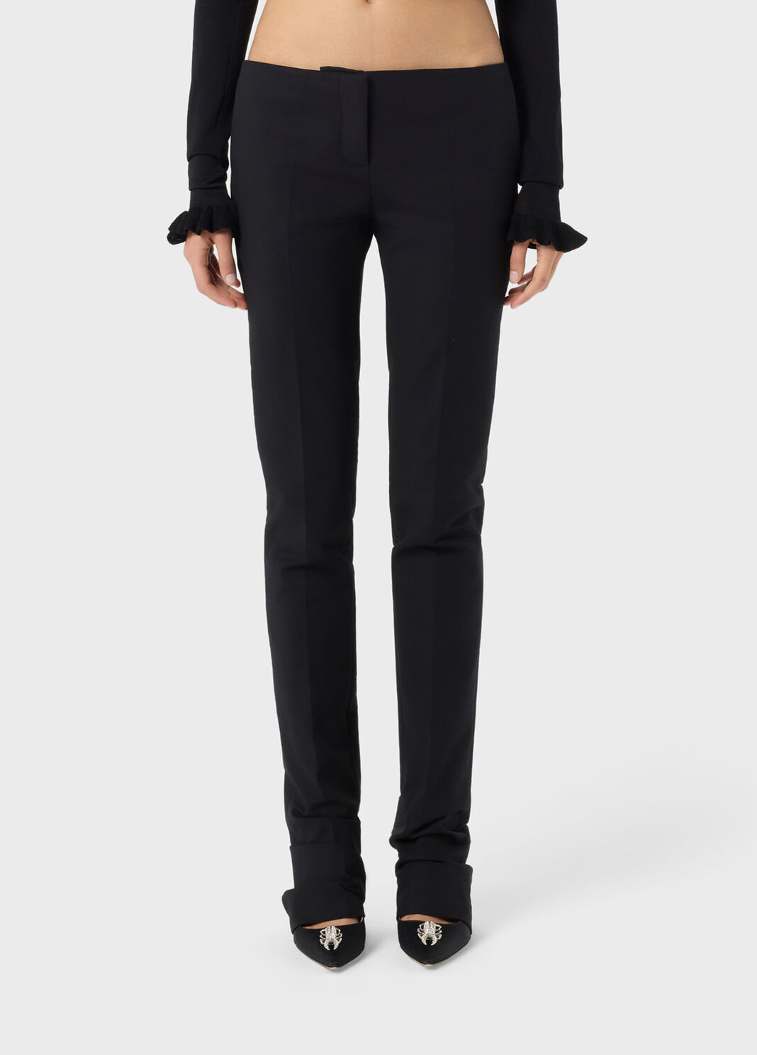 Satin Cigarette Pants  Blumarine - large image number 0