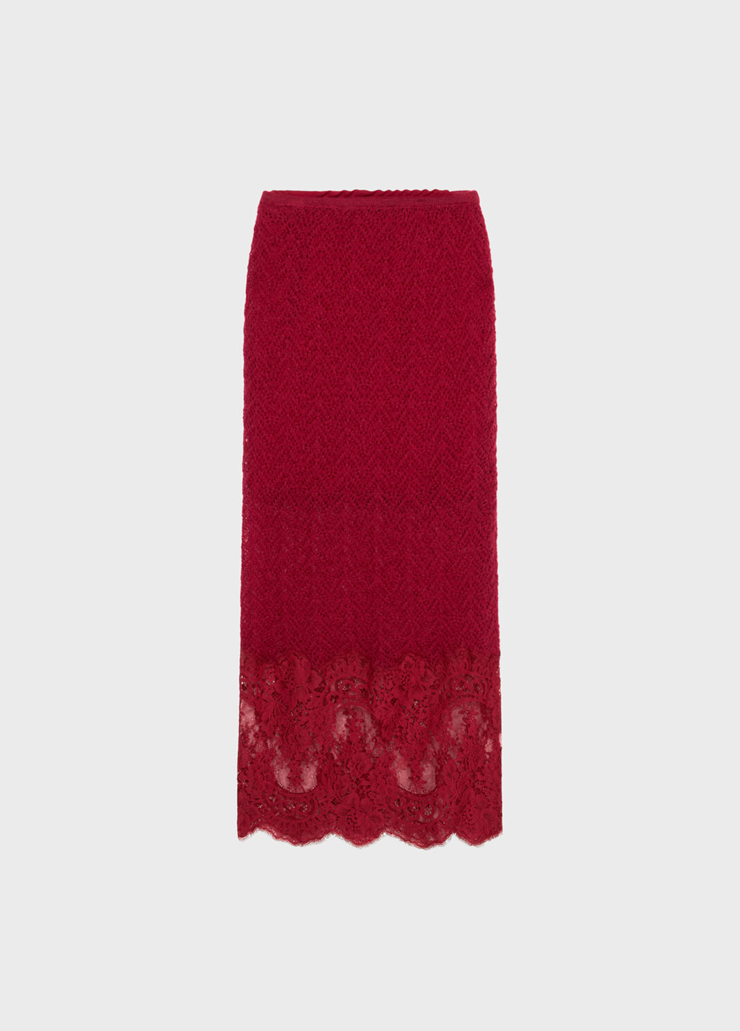 Knitted midi skirt with lace  Blumarine - large image number 4