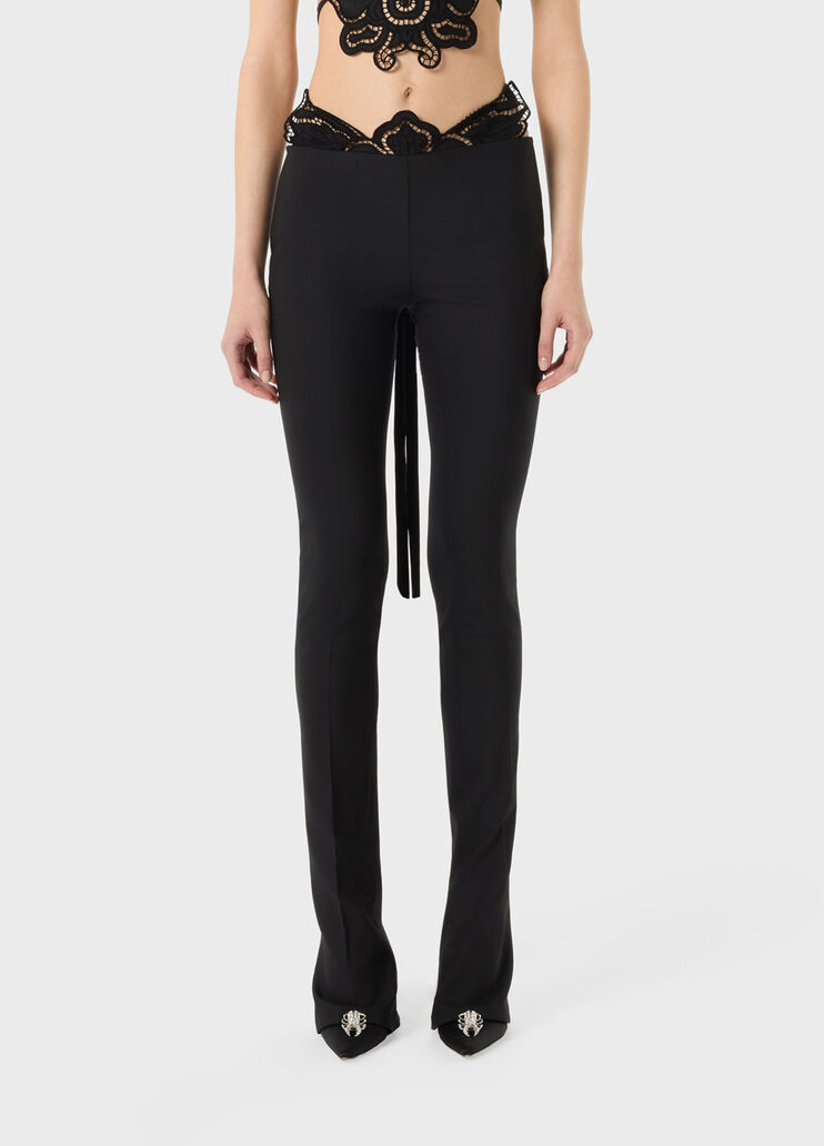 Slim-fit trousers in compact fabric  Blumarine - medium
