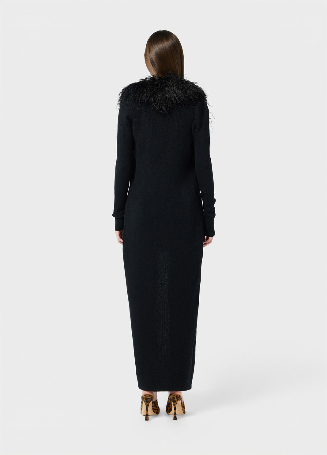 Long cardigan with faux fur collar  Blumarine - large image number 1