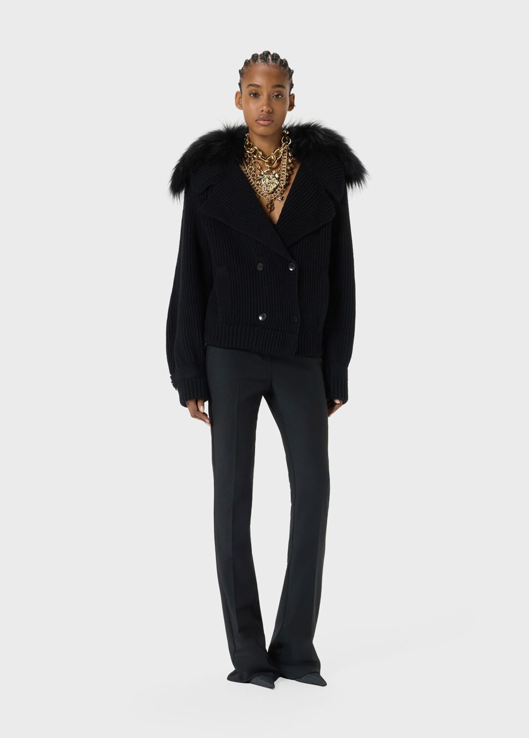 Pantaloni slim con fondo puddle  Blumarine - large image number 3