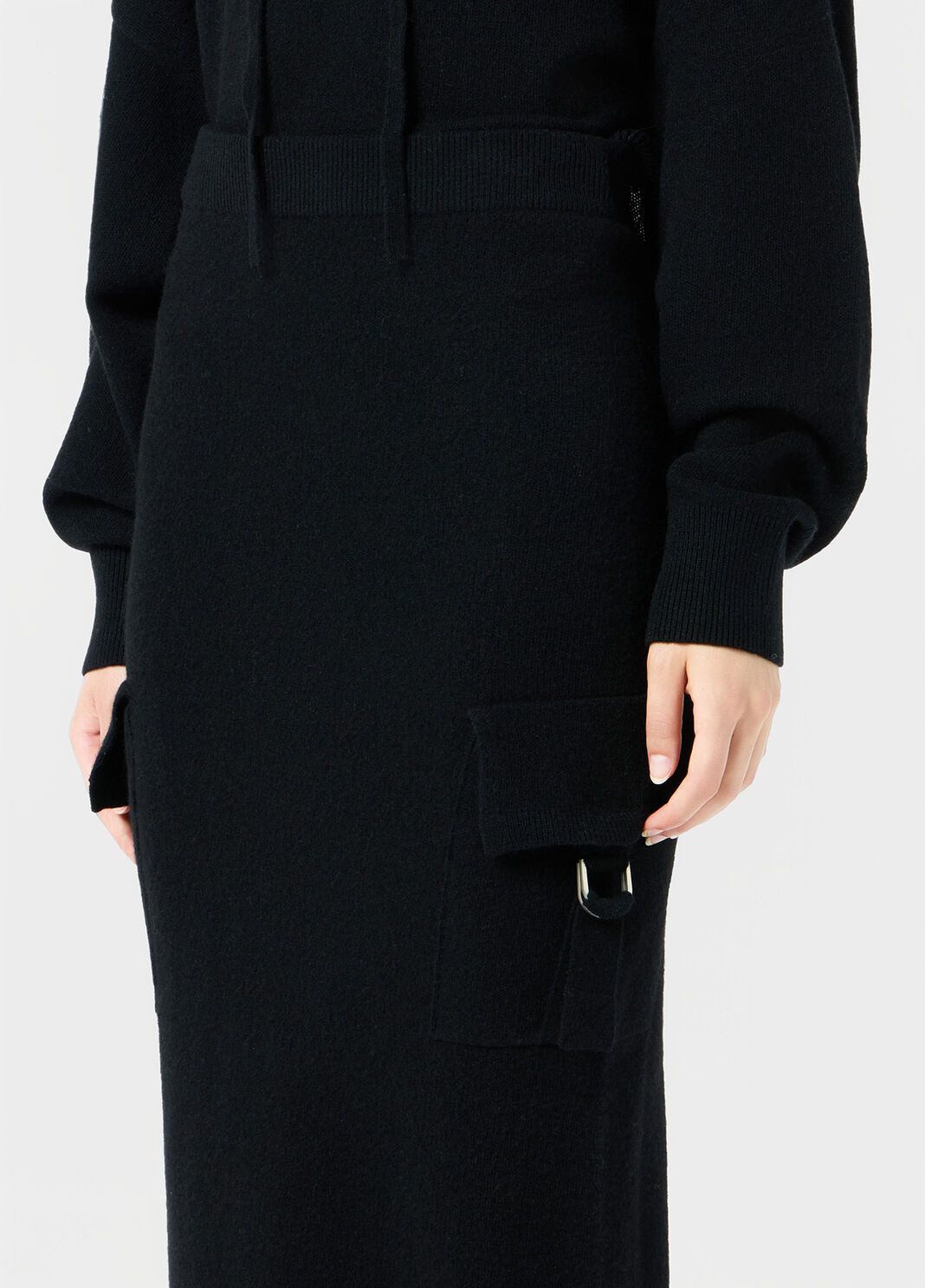 Gestrickter midi-rock mit cargotaschen  Blumarine - large image number 2