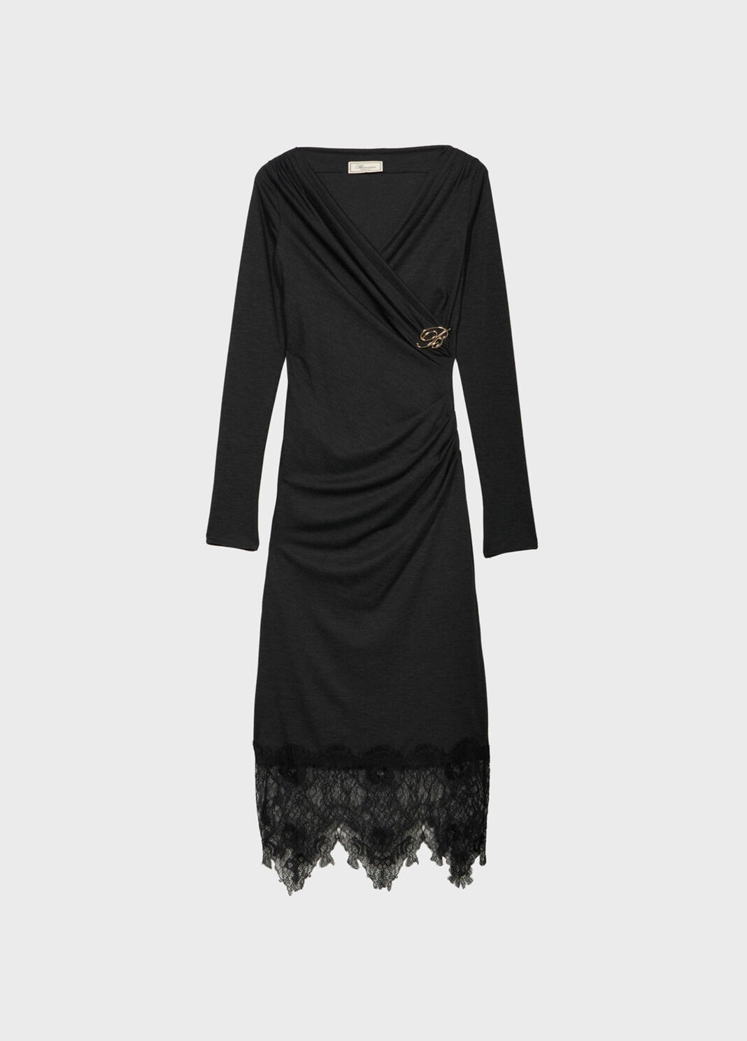 Robe midi en jersey avec volant en dentelle  Blumarine - large image number 4