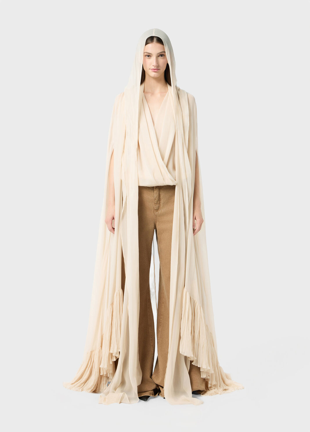 Georgette wrap top with pussy-bow  Blumarine - large image number 3