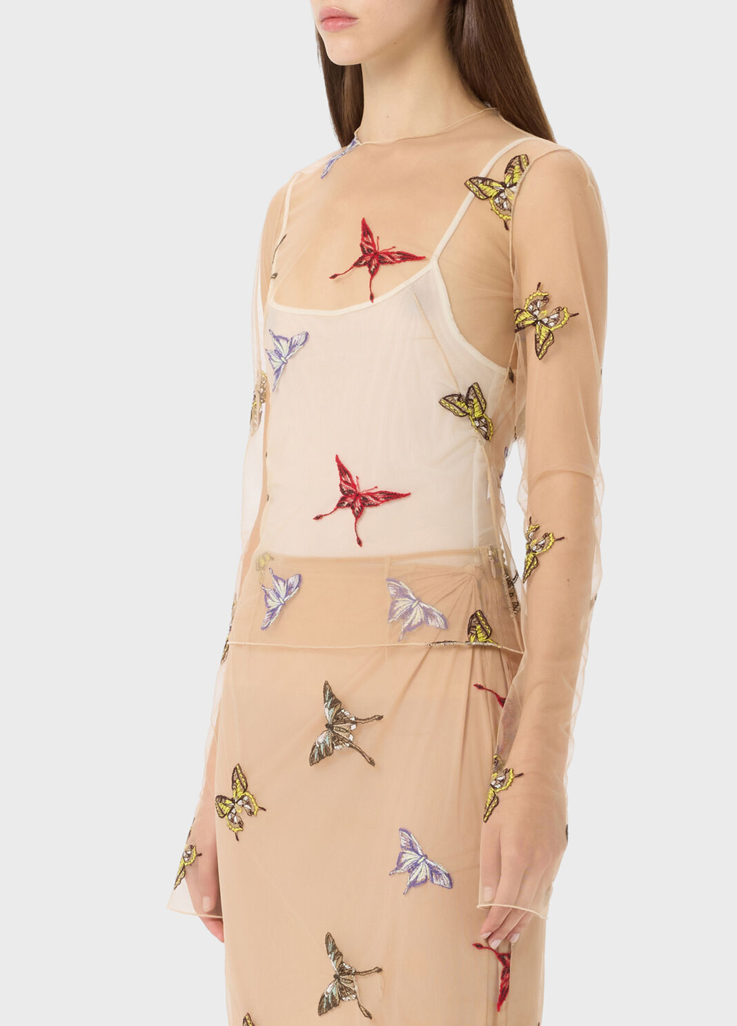 Tulle Sweater with Embroidery  Blumarine - large image number 2