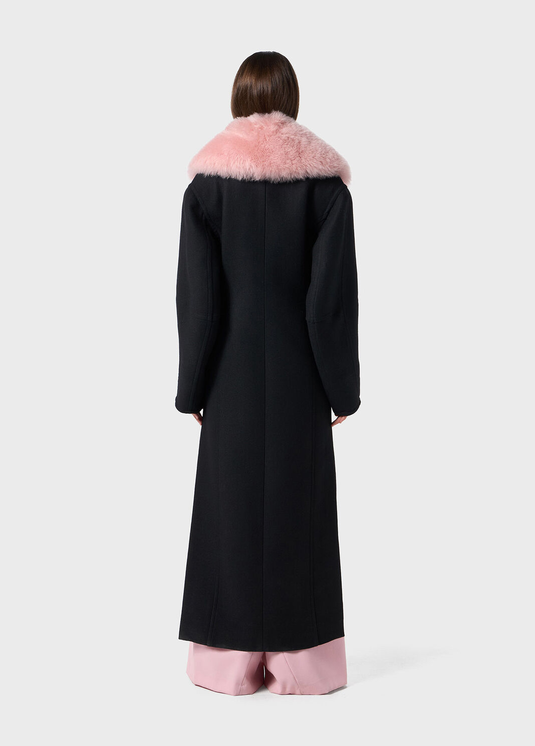 Long coat with faux fur collar  Blumarine - large image number 1